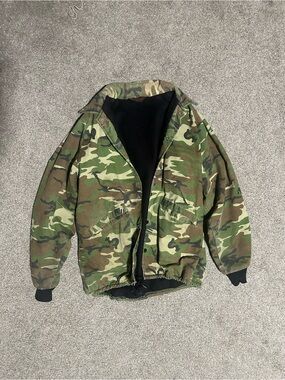 Vintage Camouflage Military Jacket